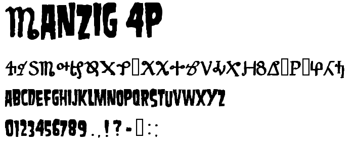 Danzig 4p font